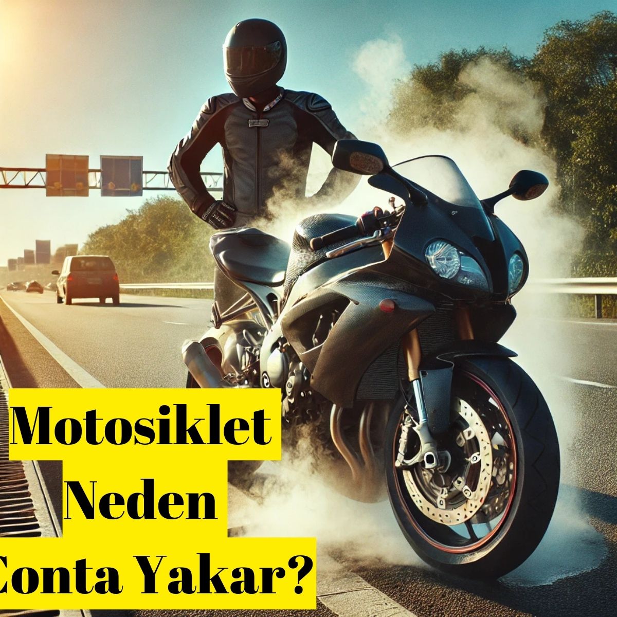 motosiklet neden conta yakar