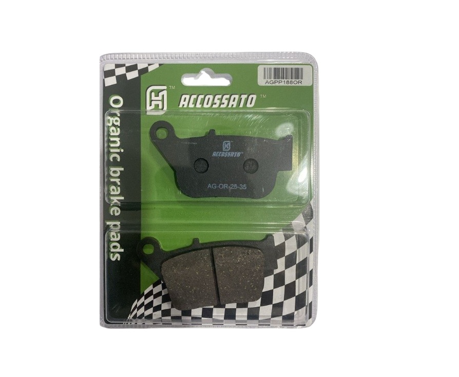 Accossato Organik Fren Balatası Arka Yamaha Xmax 250 2014-2017 348 678 Accossato Organik Fren Balatası Arka Yamaha Xmax 250 2014-2017 348 678
