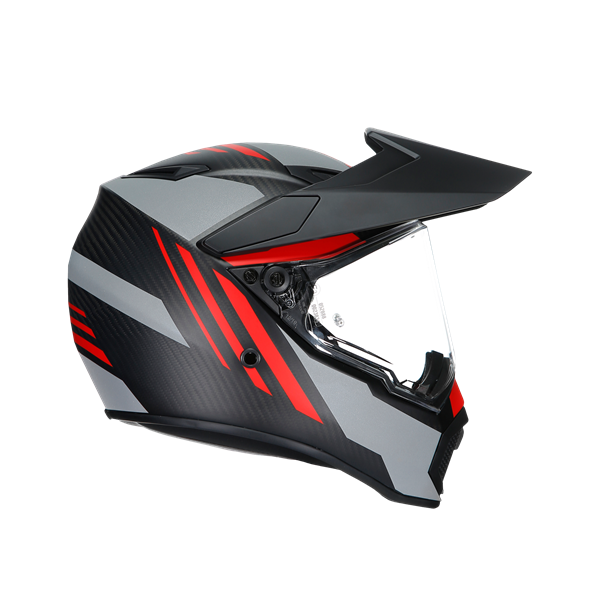 Agv Ax-9 Multı Kapalı Kask Karbon-kırmızı