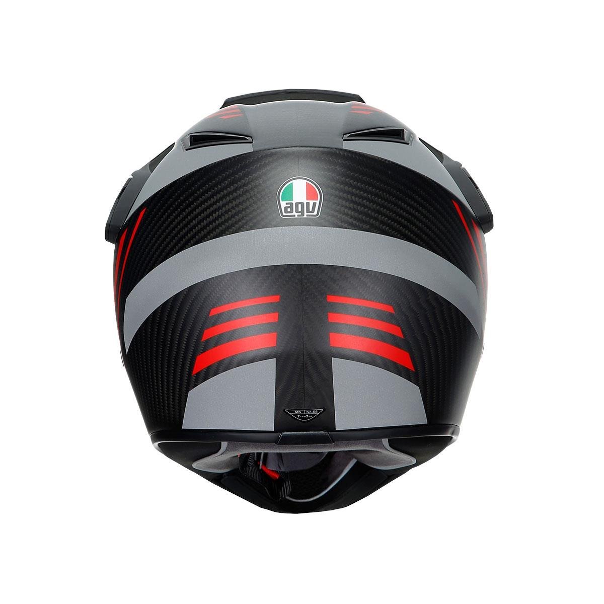 Agv Ax-9 Multı Kapalı Kask Karbon-kırmızı
