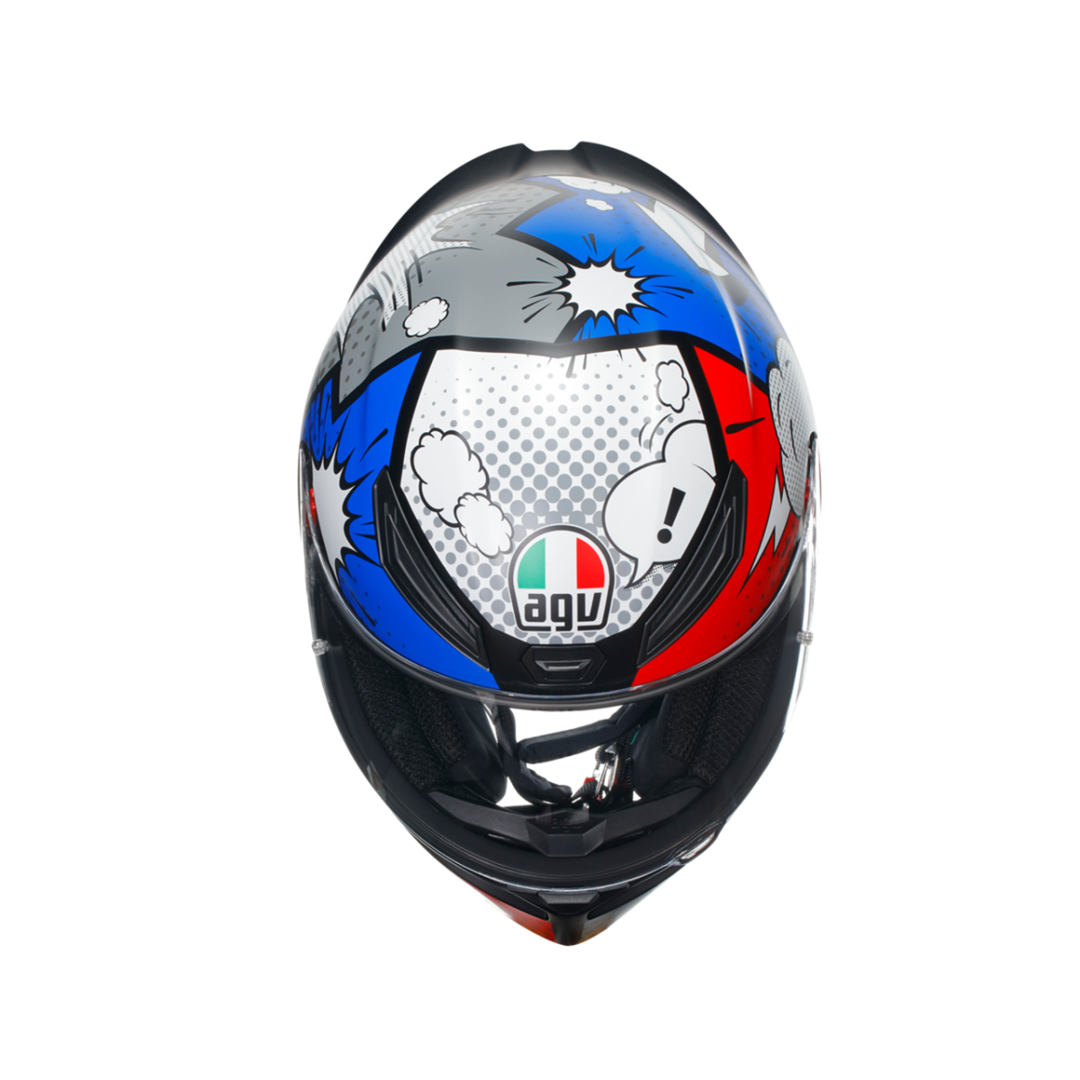 Agv K1 S Bang Mat İtalya Mavi Kapalı Kask LARGE