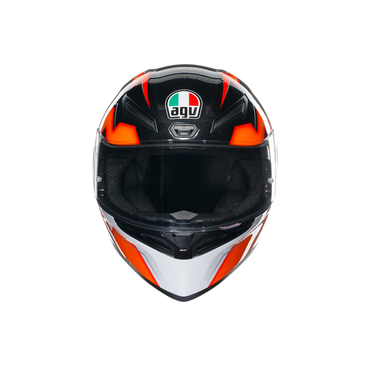 Agv K1 S Krıpton Kapalı Kask Siyah-turuncu