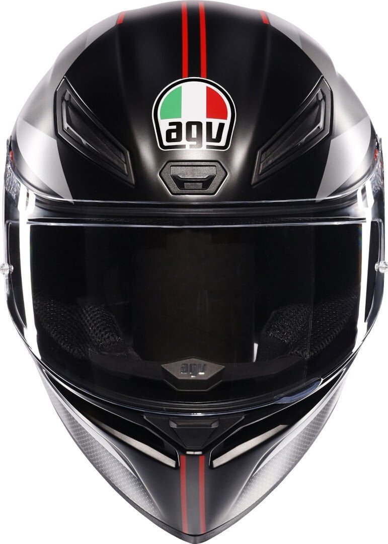 Agv K1 S Lap Siyah Gri Kırmızı Confıguratıon Kask