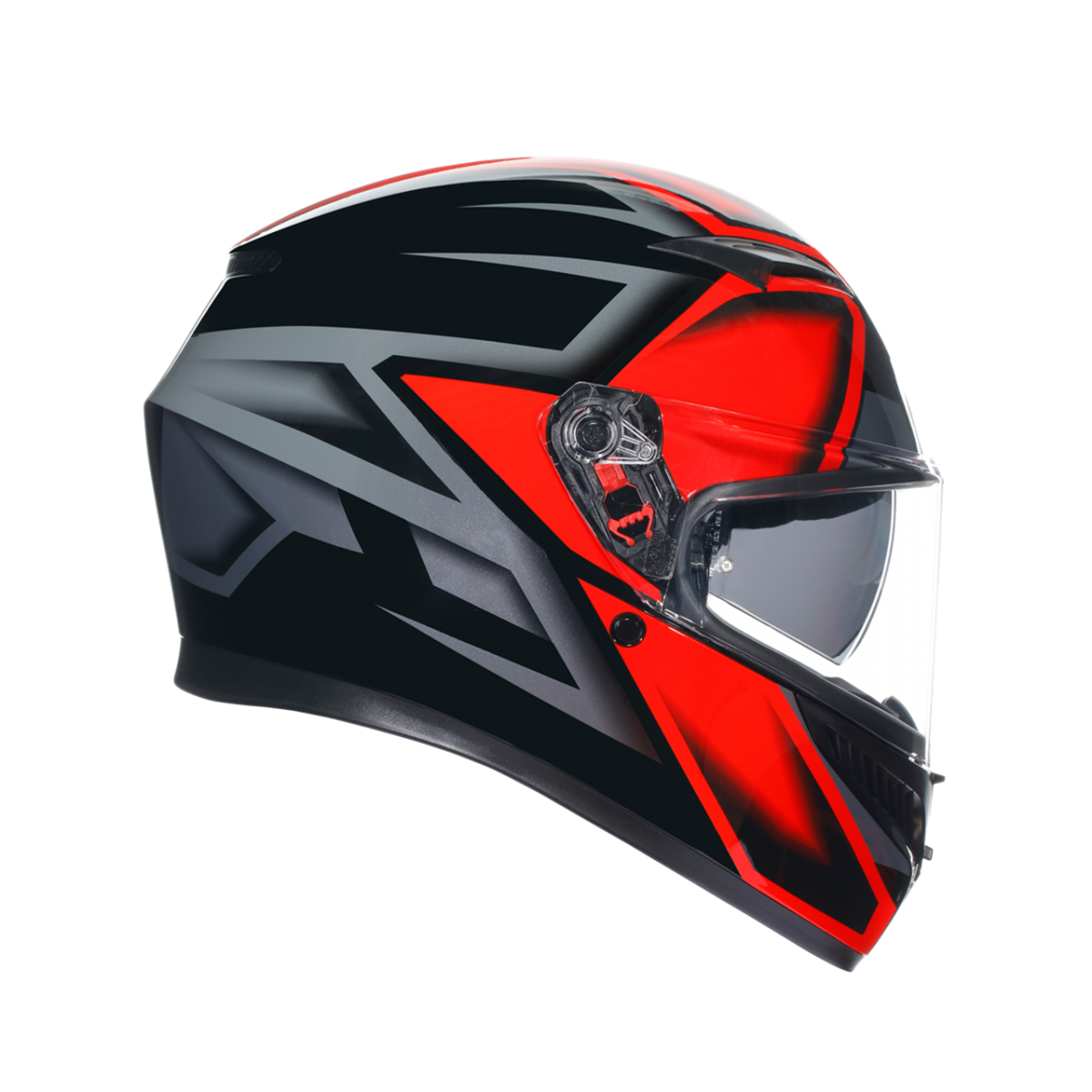 Agv K3 Compound Kapalı Kask Siyah-kırmızı