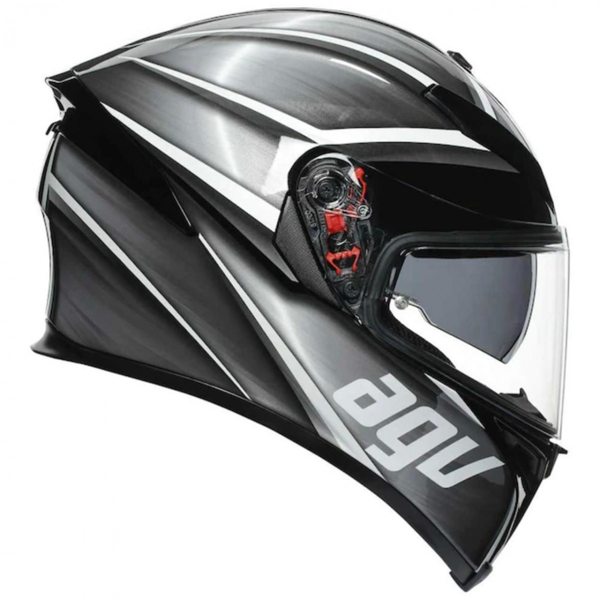 Agv K5 S Tempest Kapalı Kask Siyah-gümüş Agv K5 S Tempest Kapalı Kask Siyah-gümüş