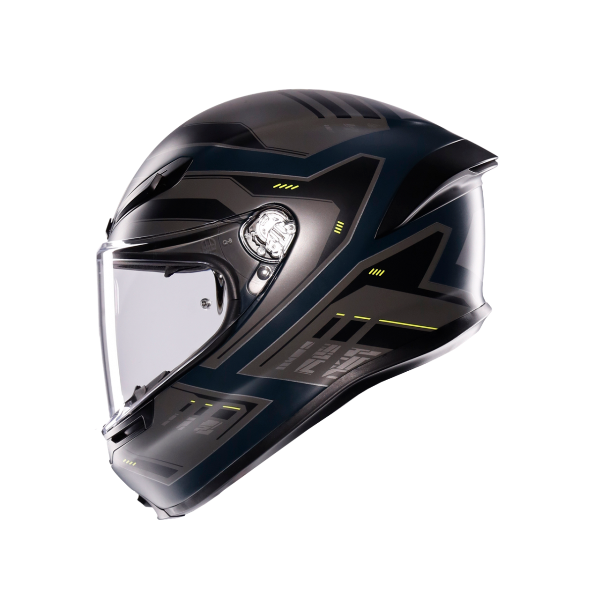 Agv K6 S Enhance Kapalı Kask Mat Gri-sarı