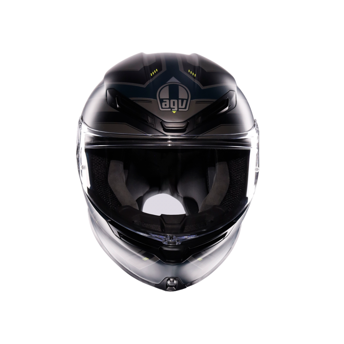 Agv K6 S Enhance Kapalı Kask Mat Gri-sarı