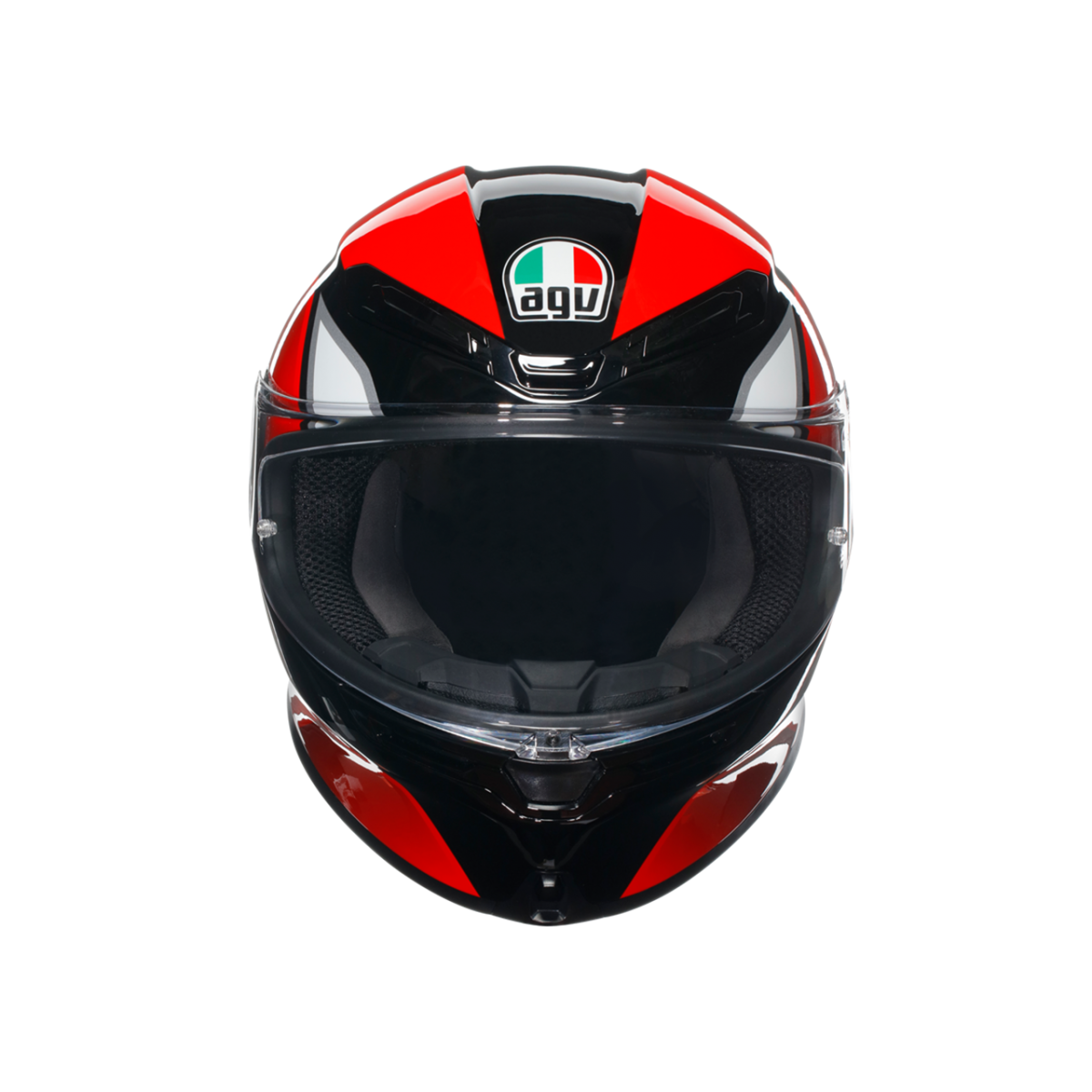 Agv K6 S Kapalı Kask Hyphen Siyah-kırmızı-beyaz