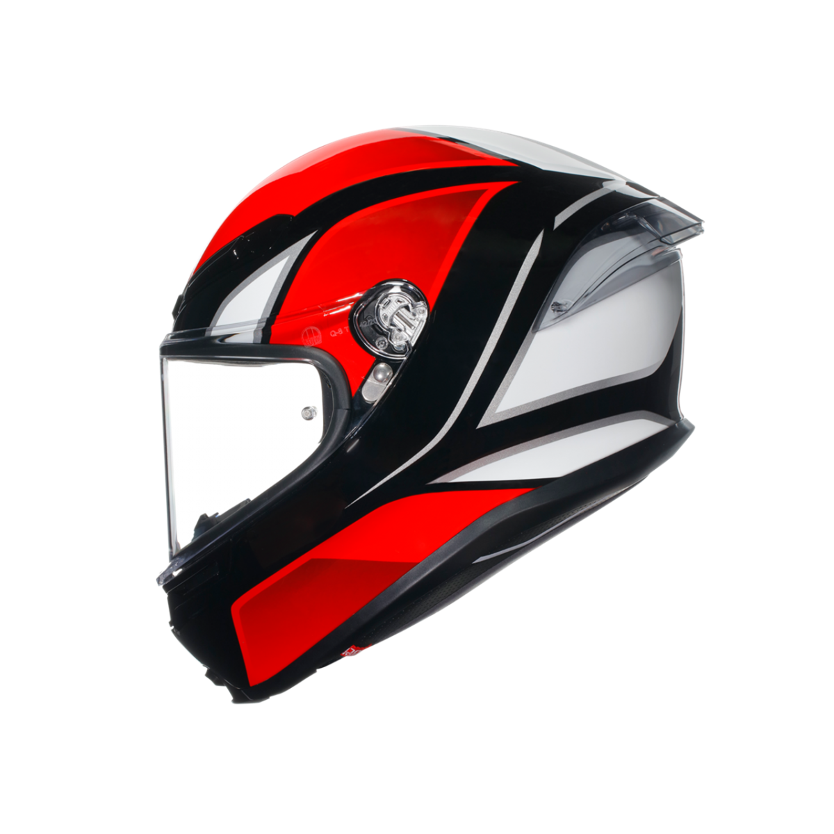 Agv K6 S Kapalı Kask Hyphen Siyah-kırmızı-beyaz