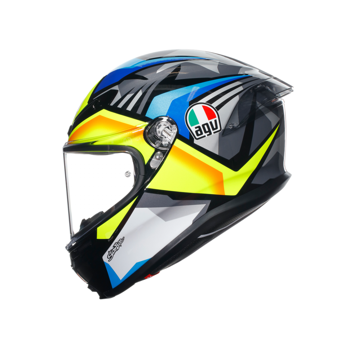 Agv K6 S Kapalı Kask Joan Siyah-mavi-sarı