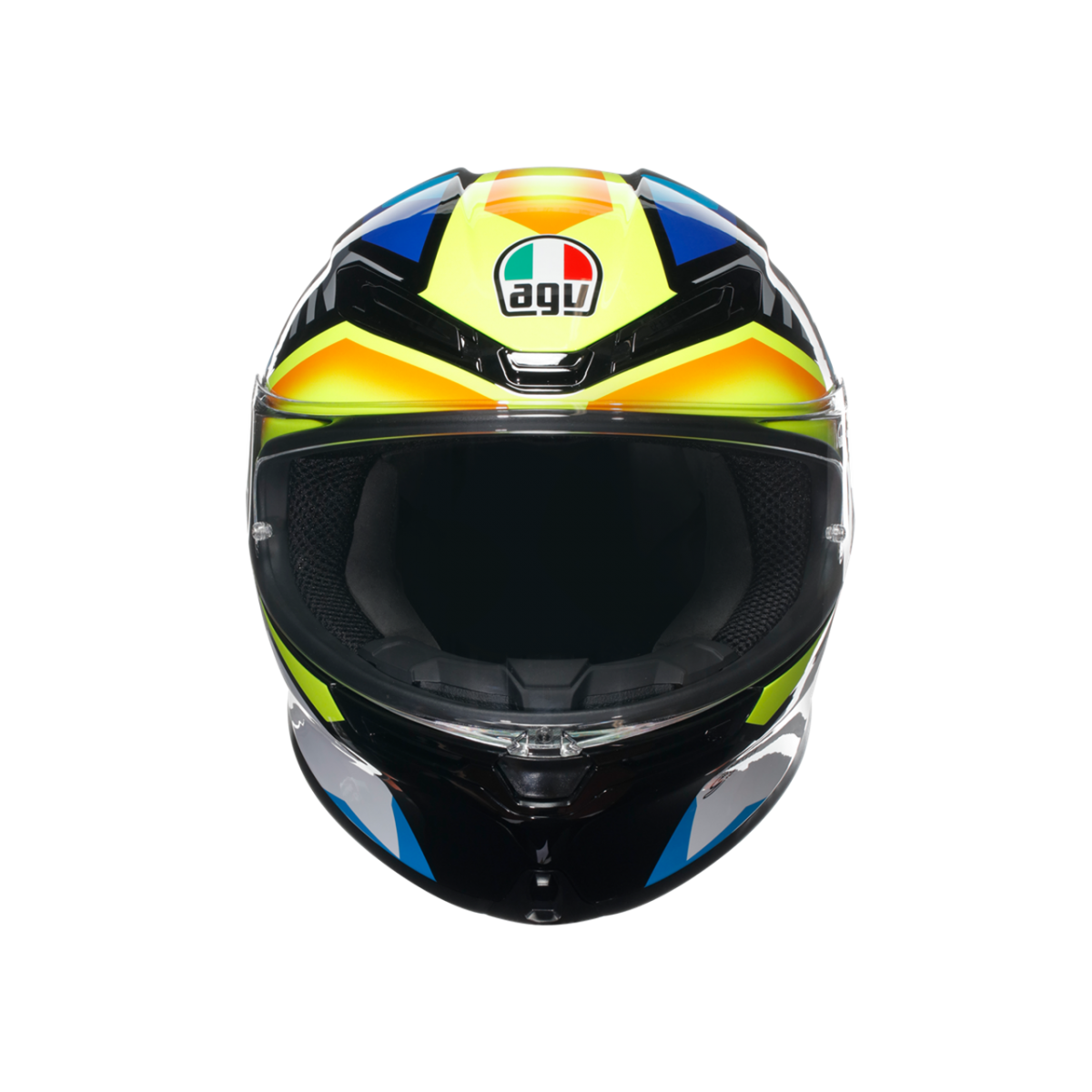 Agv K6 S Kapalı Kask Joan Siyah-mavi-sarı