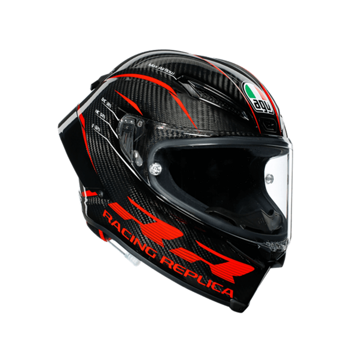 Agv Pısta Gp Rr Performance Carbon Kapalı Kask Kırmızı LARGE