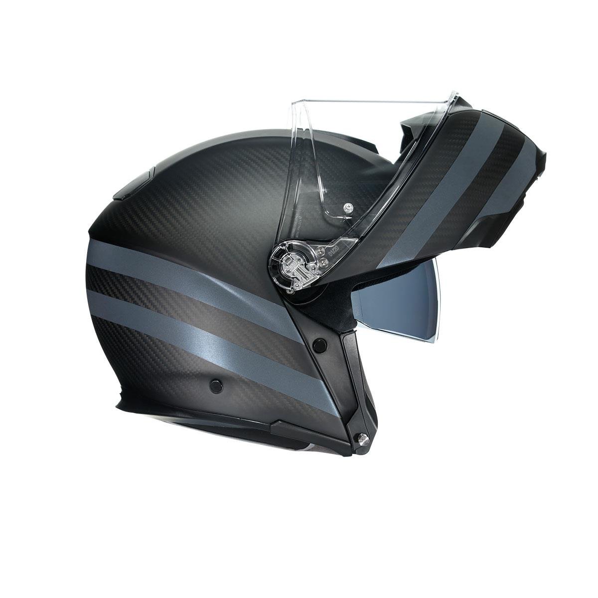 Agv Sportmodular Multı Çene Açılır Kask Karbon-siyah