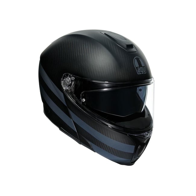 Agv Sportmodular Multı Çene Açılır Kask Karbon-siyah