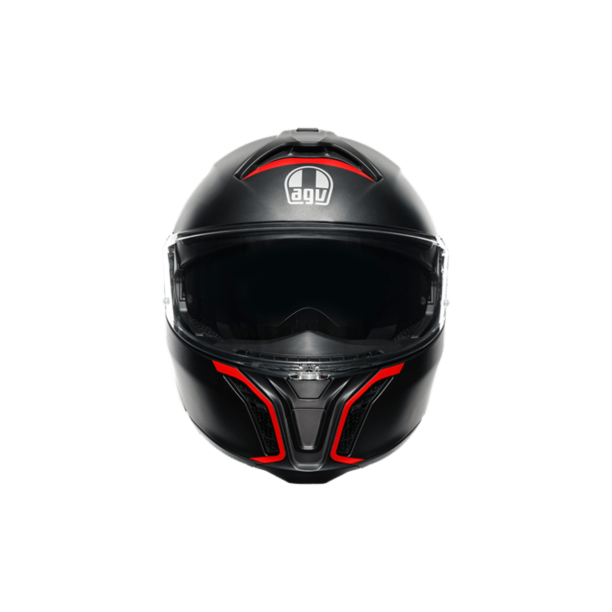 Agv Tourmodular Çene Açılır Kask Frequency Mat Metal-kırmızı