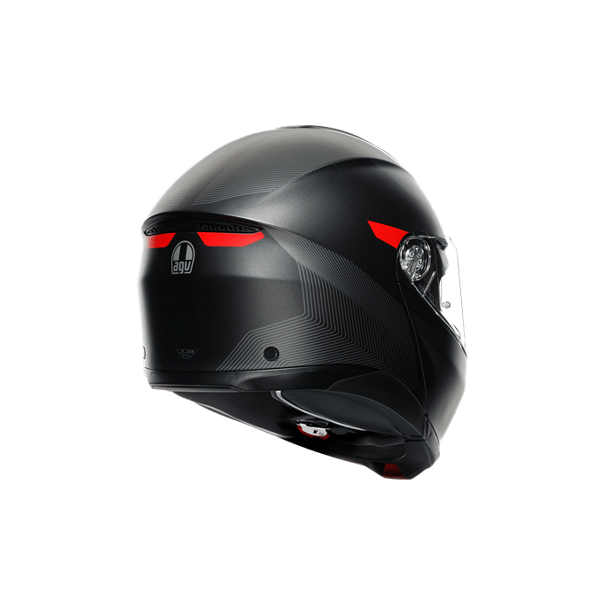 Agv Tourmodular Çene Açılır Kask Frequency Mat Metal-kırmızı