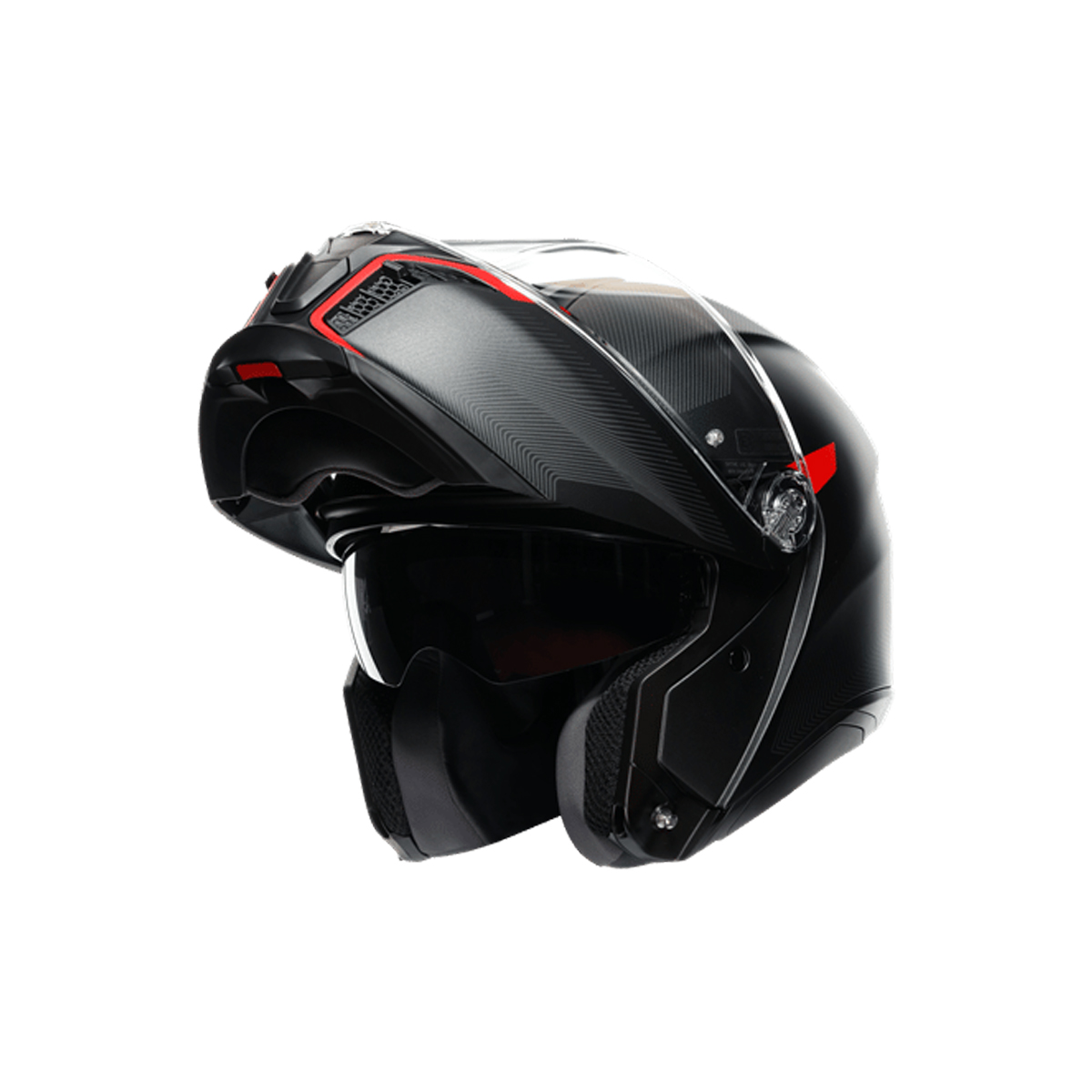 Agv Tourmodular Çene Açılır Kask Frequency Mat Metal-kırmızı