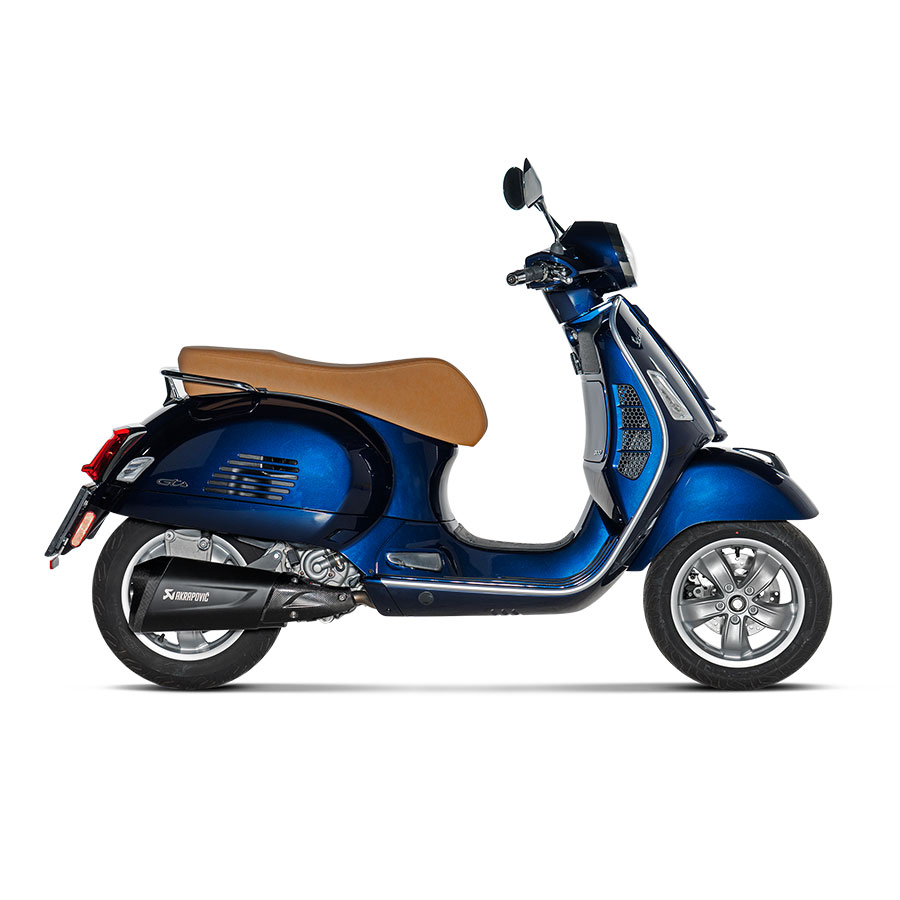 Akrapovıc Egzoz S-ve3so10-hzdfbl Vespa Gts Super 300 / Seı Gıornı / Tech (21-24) Slıp-on Lıne (ss)