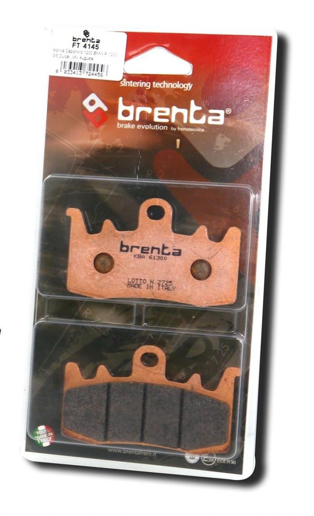 Aprılıa Rs Trofeo 660cc 22 Ve Sonrası  Ön Fren Balatası Brenta Sinter Metal