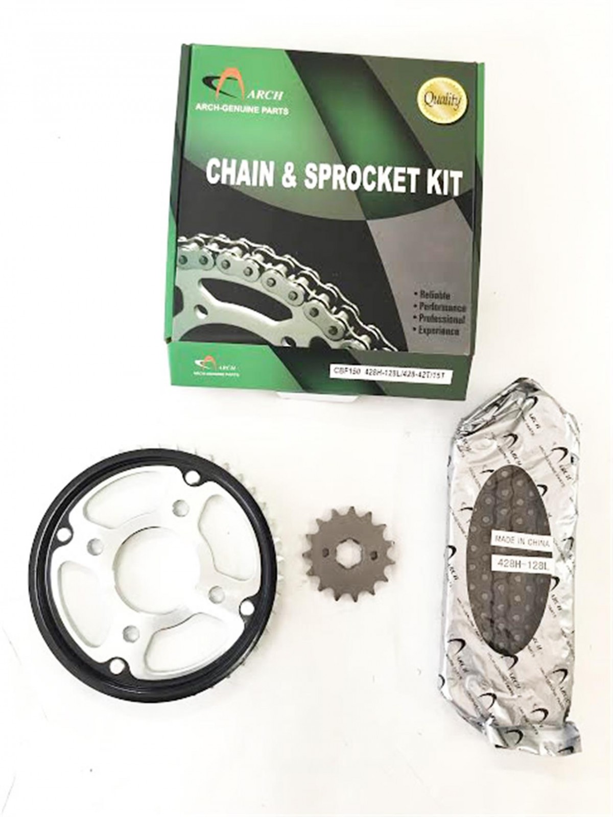 Arch Zincir Dişli Seti Honda Cbf 150 15t/42t 428h-128l Kalın