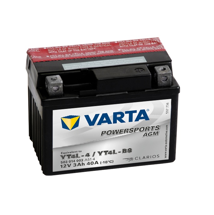 Arctic Cat Atv50 Y-6 Youth 50cc 2004 - 2005 Akü Varta Sulu Bakımsız