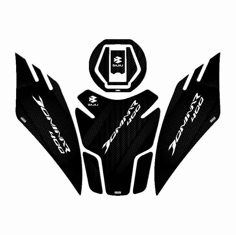 Bajaj Dominar 400 2017 - 2024 Uyumlu Tank Pad Set 003 Bajaj Dominar 400 2017 - 2024 Uyumlu Tank Pad Set 003