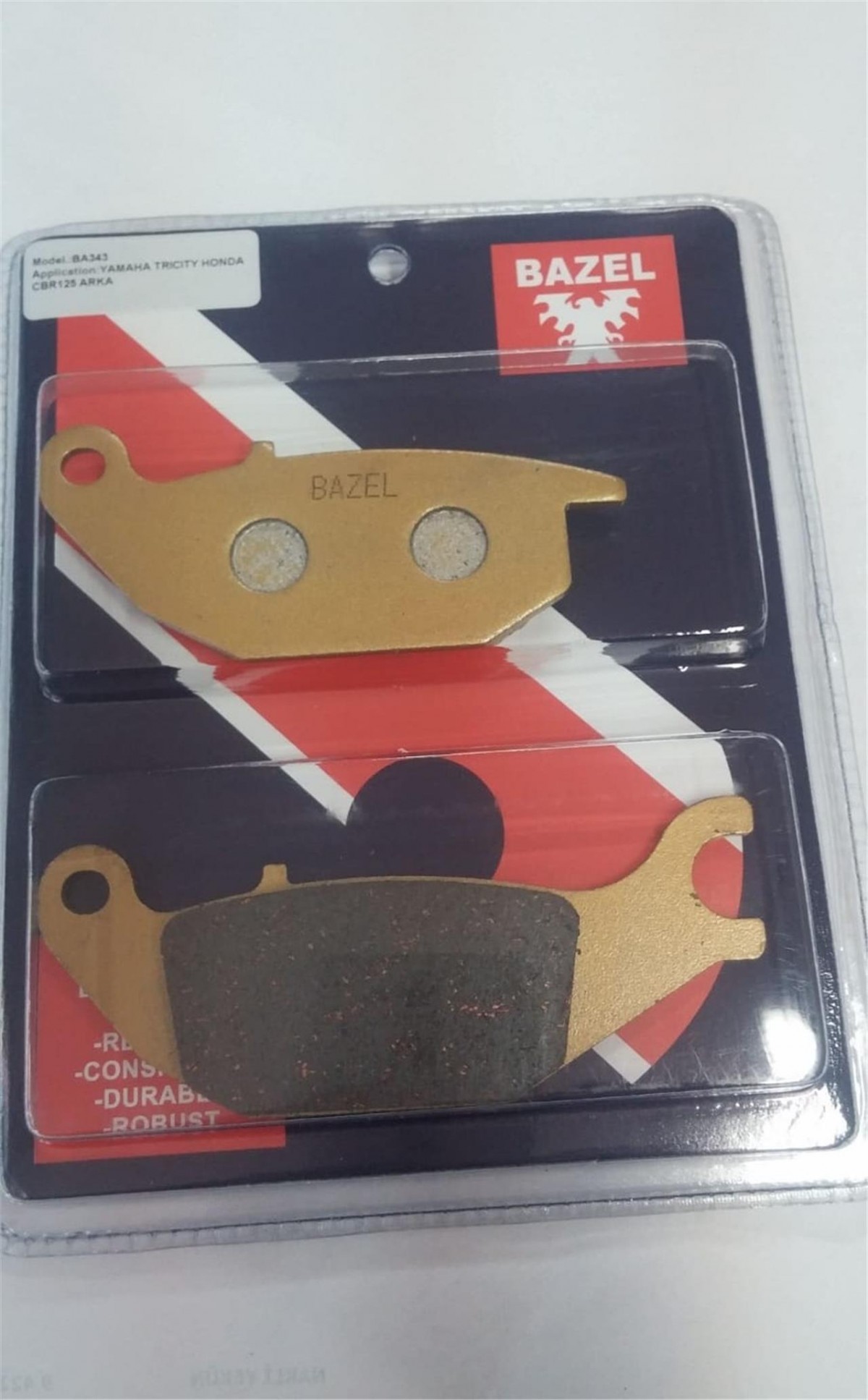 Bazel Fren Balatası Bz343 Arka Yamaha Trıcıty 125 Honda Cbr 125 2004 2010  221 Hero Thriller Hunk 150
