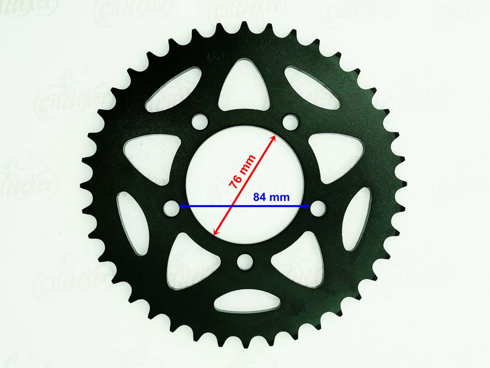 Benellı Tnt 250 Trk 502 Arka Dişli 40t 525 İç 76mm 5 Delikli Çanaklı Ind Öm