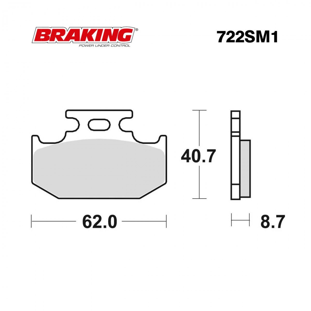 Brakıng Fren Balatası 722sm1 Arka Yarı Metal Kawasakı Kx F Klx Yamaha Yzf R125 2019-2020