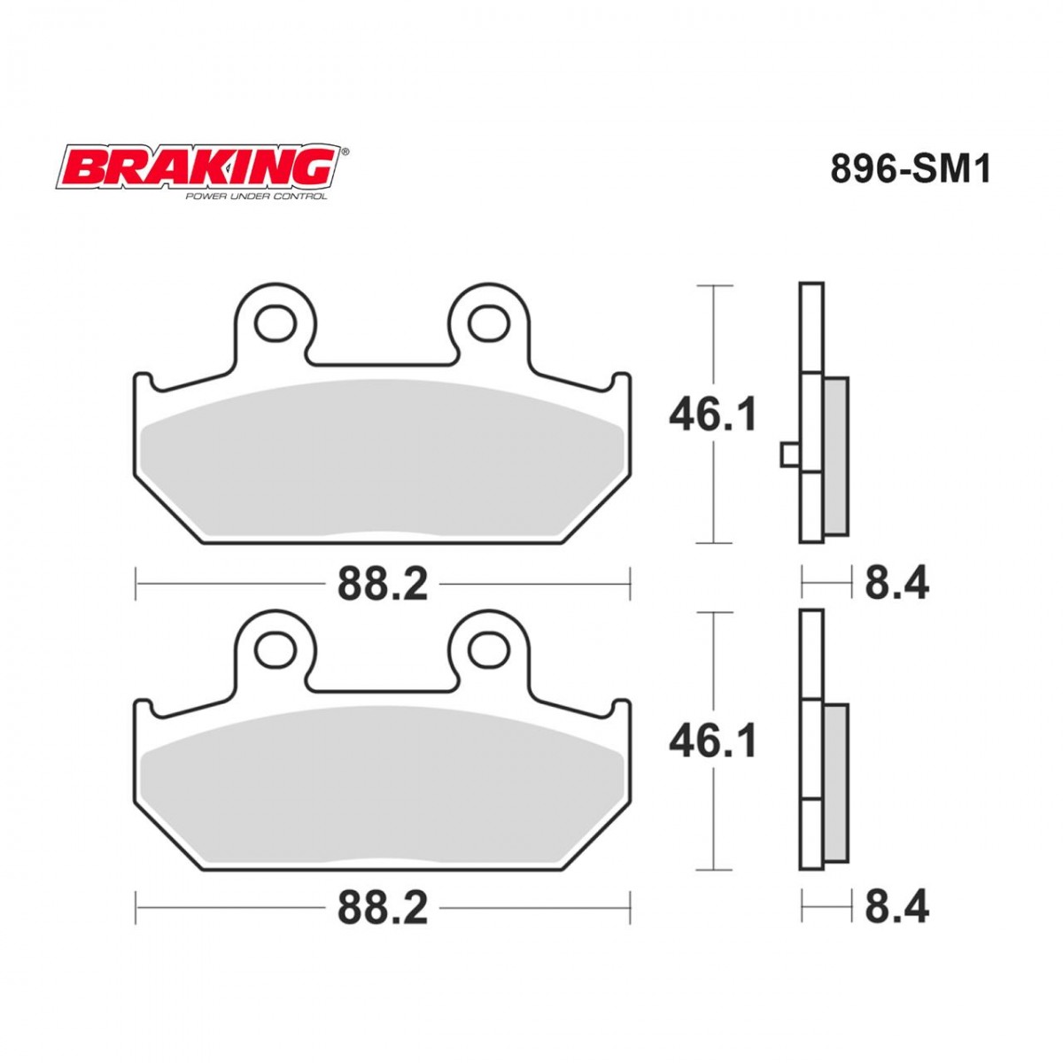 Brakıng Fren Balatası 896sm1 Yarı Metal Suzukı Burgman 400 650 2004-2020