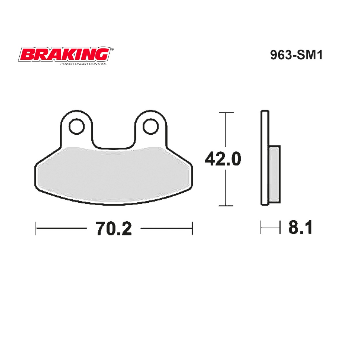 Brakıng Fren Balatası 963sm1 Sym Joyrıde 200 İ [07-09] Joyrıde Evo 200i 09-16 Ön Yarı Metal 234