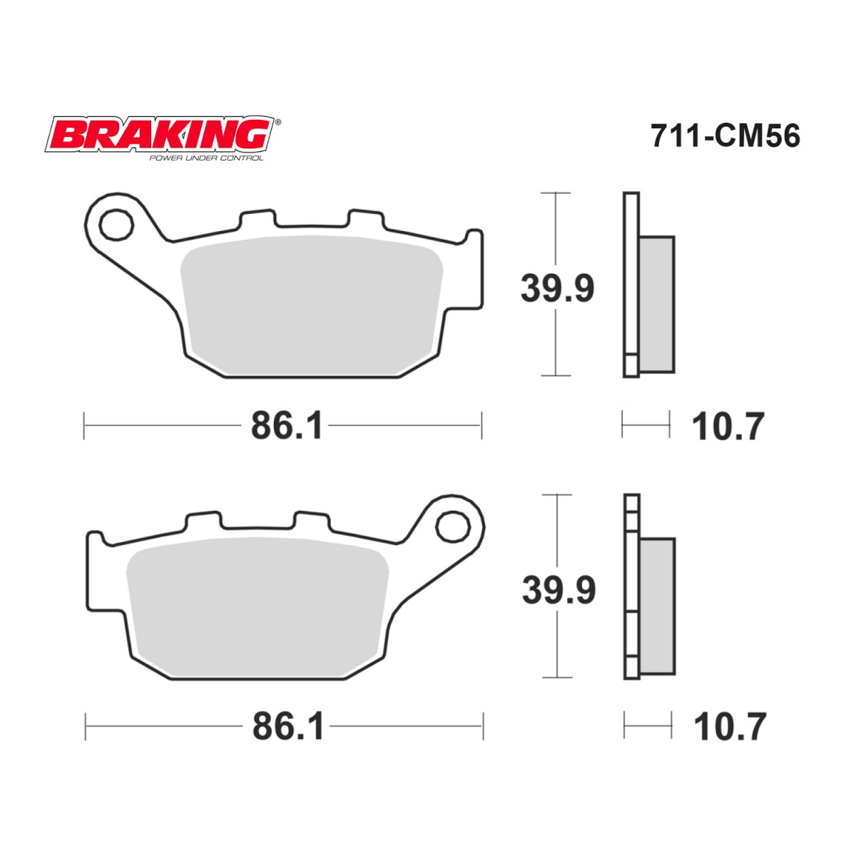 Brakıng Fren Balatası Sinter 711cm56 Arka Honda Foresıght 250 Cbr 500 600 Cb 650f Xl 600 650 700 V Xrv 650 750 Afrıca Twın 020