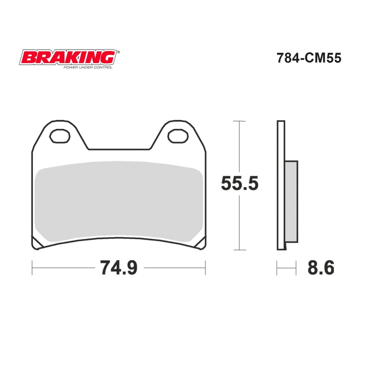 Brakıng Fren Balatası Sinter 784cm55 Ön Ktm Duke 640 690 790 Adventure 1050 1190 1290 141