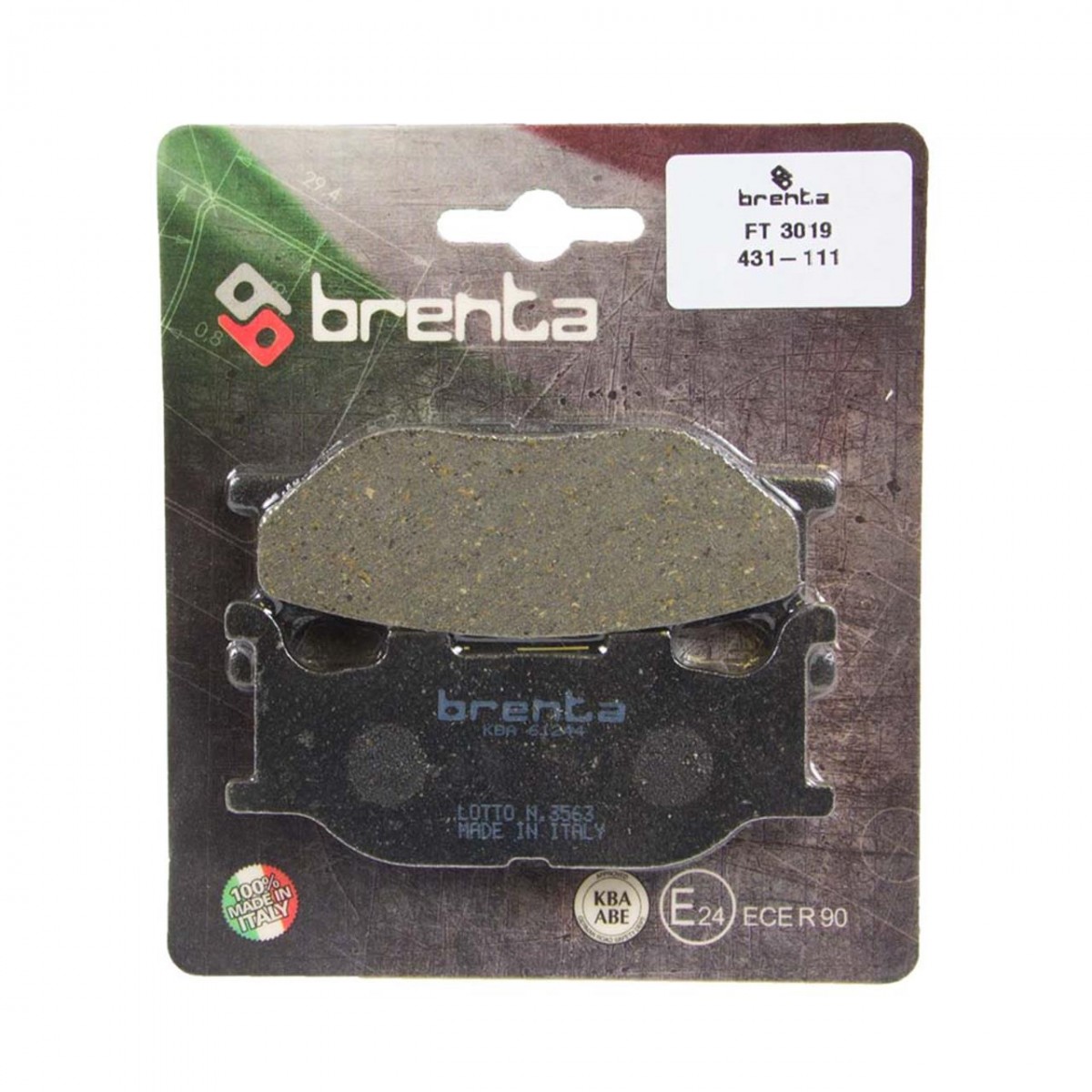 Brenta Organik Fren Balata Ft 3019 Ön Yamaha Mt-03 660 Xvs1100 Xvs1300 Yp400 Majesty Xv250 Vırago Fz6 600 (099 - 199)
