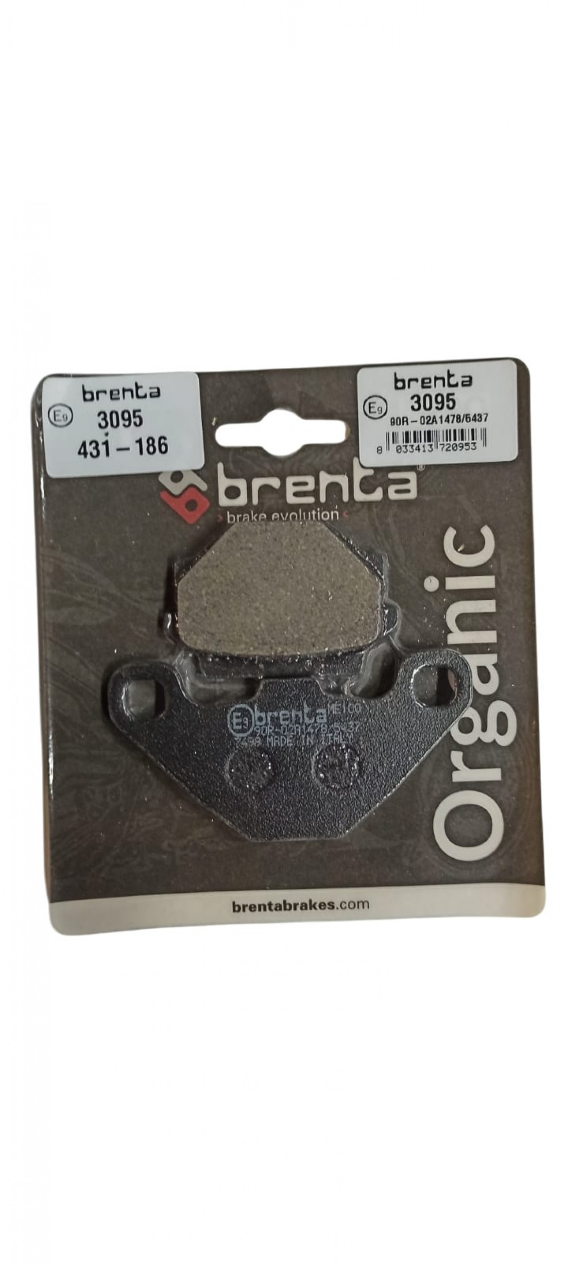 Brenta Organik Fren Balata Ft 3095  Kymco Agılıty Cıty 125 Atv Lınhaı 150 Polarıs 200 Quadzılla Peugeot Django 125-150 183