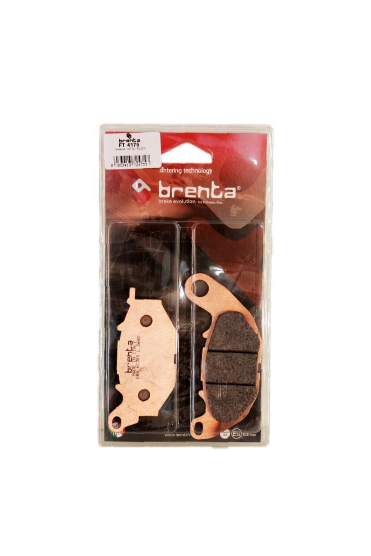 Brenta Sinter Fren Balata Ft 4175 Ön Yamaha Mt-25 Yzf-r25 369 663