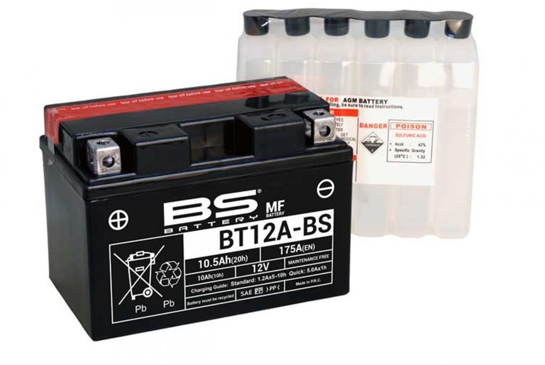 Bs Akü Bt12a-bs 12v10ah Sym Joymax 250i Joyrıde 250i Wolf250 Suzukı An250 400 Burgman Gsr750 Gsx-r 750 1000 1300 Hayabusa