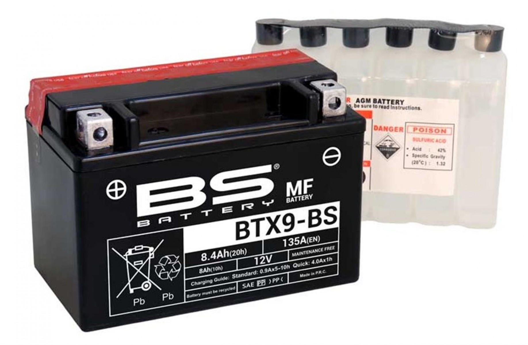 Bs Akü Btx9-bs 12v8ah 2014-2020 Ktm 200 Rc