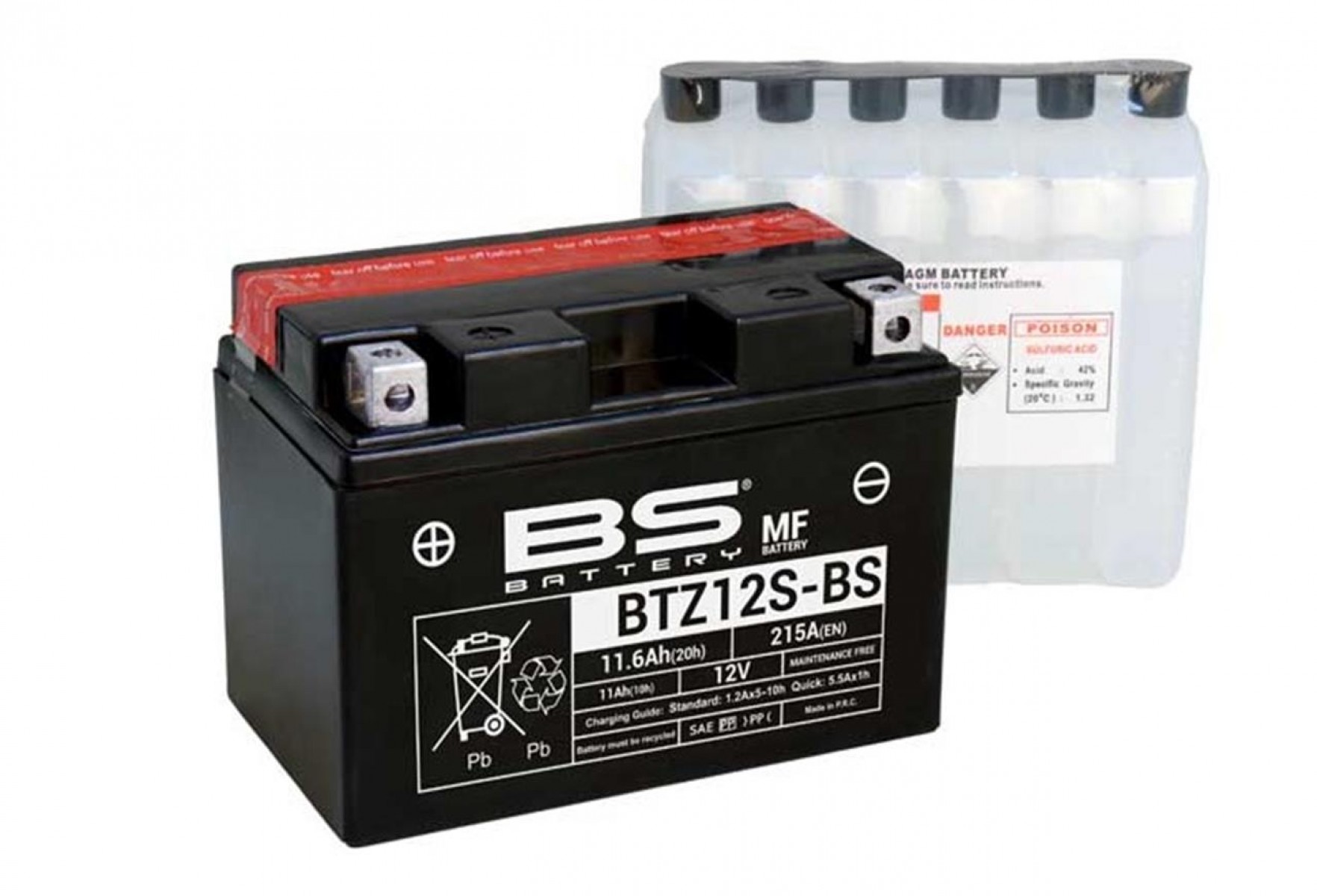 Bs Akü Btz12s-bs 12v11.6ah 2004-2007 Honda Vt 750 C Shadow