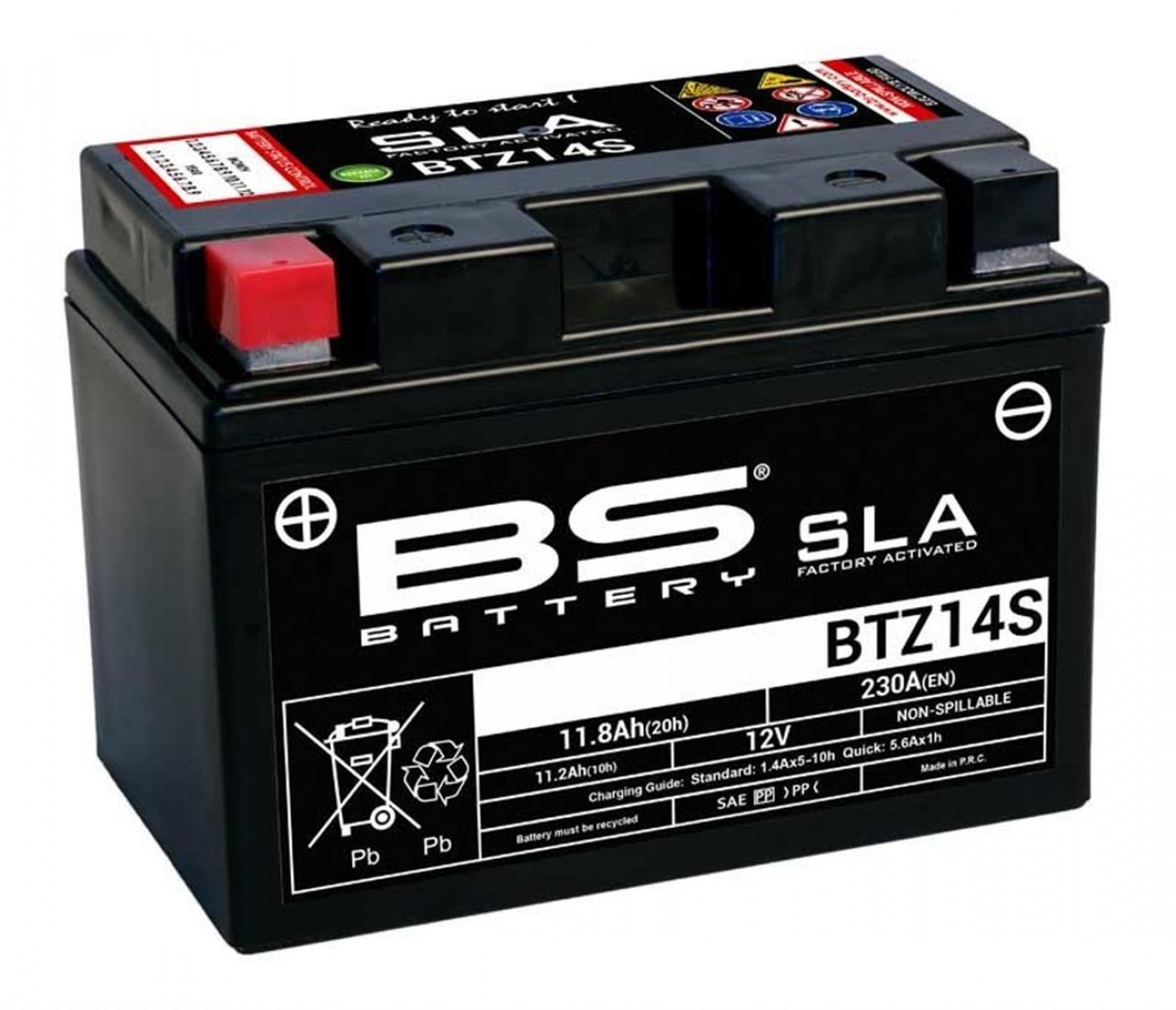 Bs Kuru Akü Btz14s Sla 12v12ah 2014-2020 Honda Nc 750 S Dct