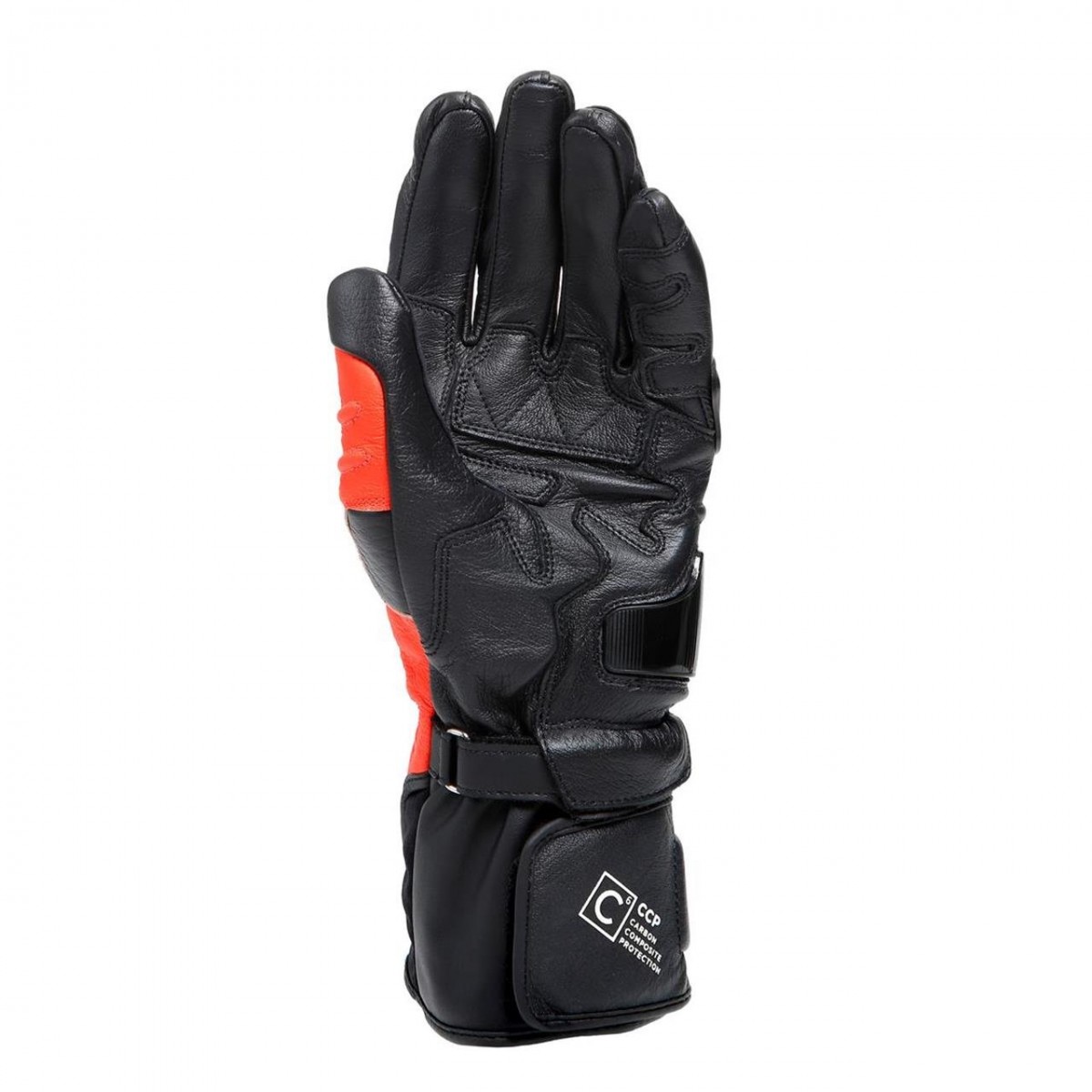 Daınese Carbon 4 Deri Eldiven Siyah-kırmızı-beyaz X-LARGE
