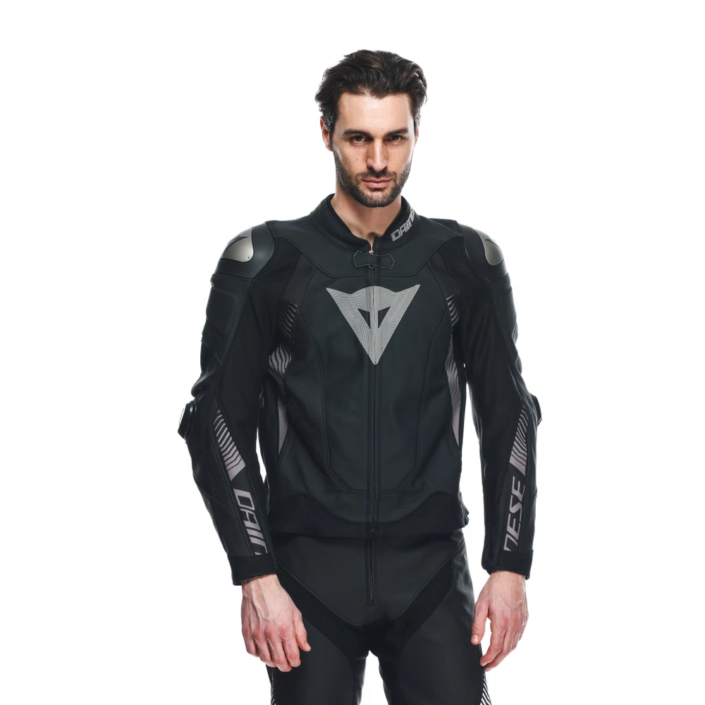 Daınese Super Speed 4 Deri Mont Siyah-gri