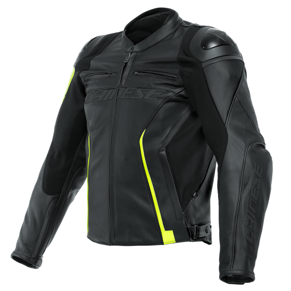 Daınese Vr46 Deri Mont Siyah-neon Sarı