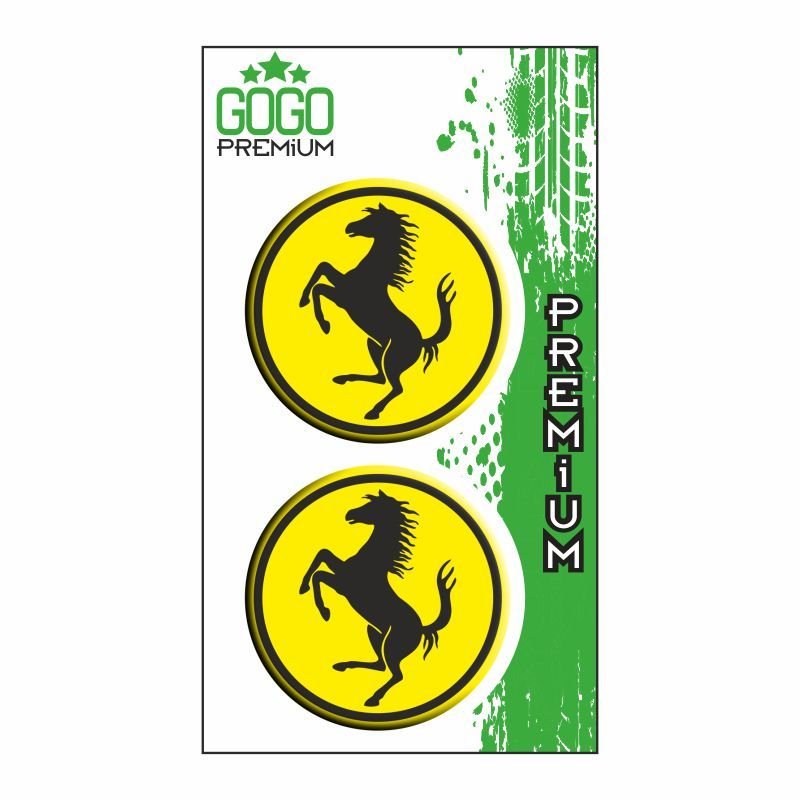 Damla Etiket Logo Sarı (5x5 Cm) İkili