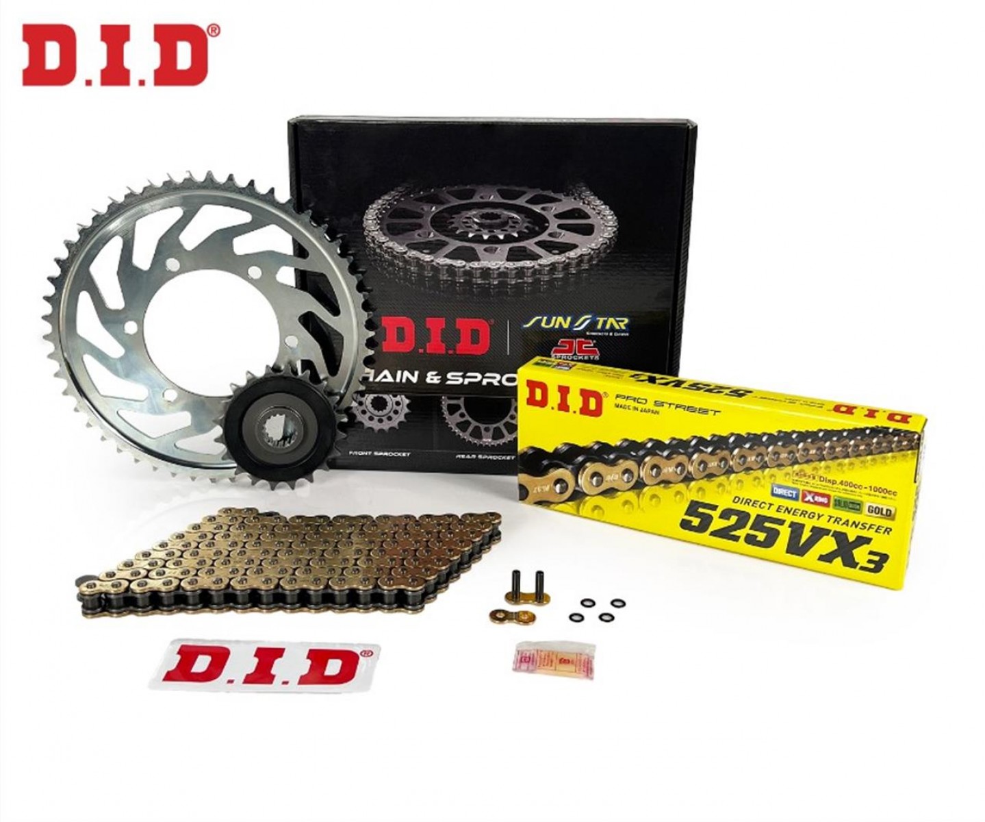 Dıd Zincir Dişli Seti Gold 525vx3 Yamaha Mt-09 Tracer 2018-2020 ( Jtf1591-16t - Jtr1876-45t - 525vx3 Gb-100ft Zj - 118l )