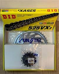 Dıd Sunstar Çelik Zincir Dişli Seti 525vx  Yamaha Mt-07 14-20  16t 43t (jtf1591.16 - Jtr1876.43 525-108l)