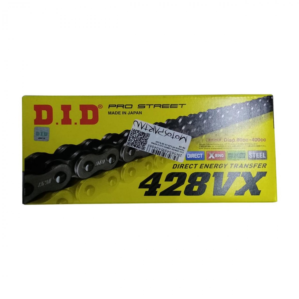 Dıd Zincir 428vx-132 X-rıng Yamaha Mt125 15-20 R125 08-18