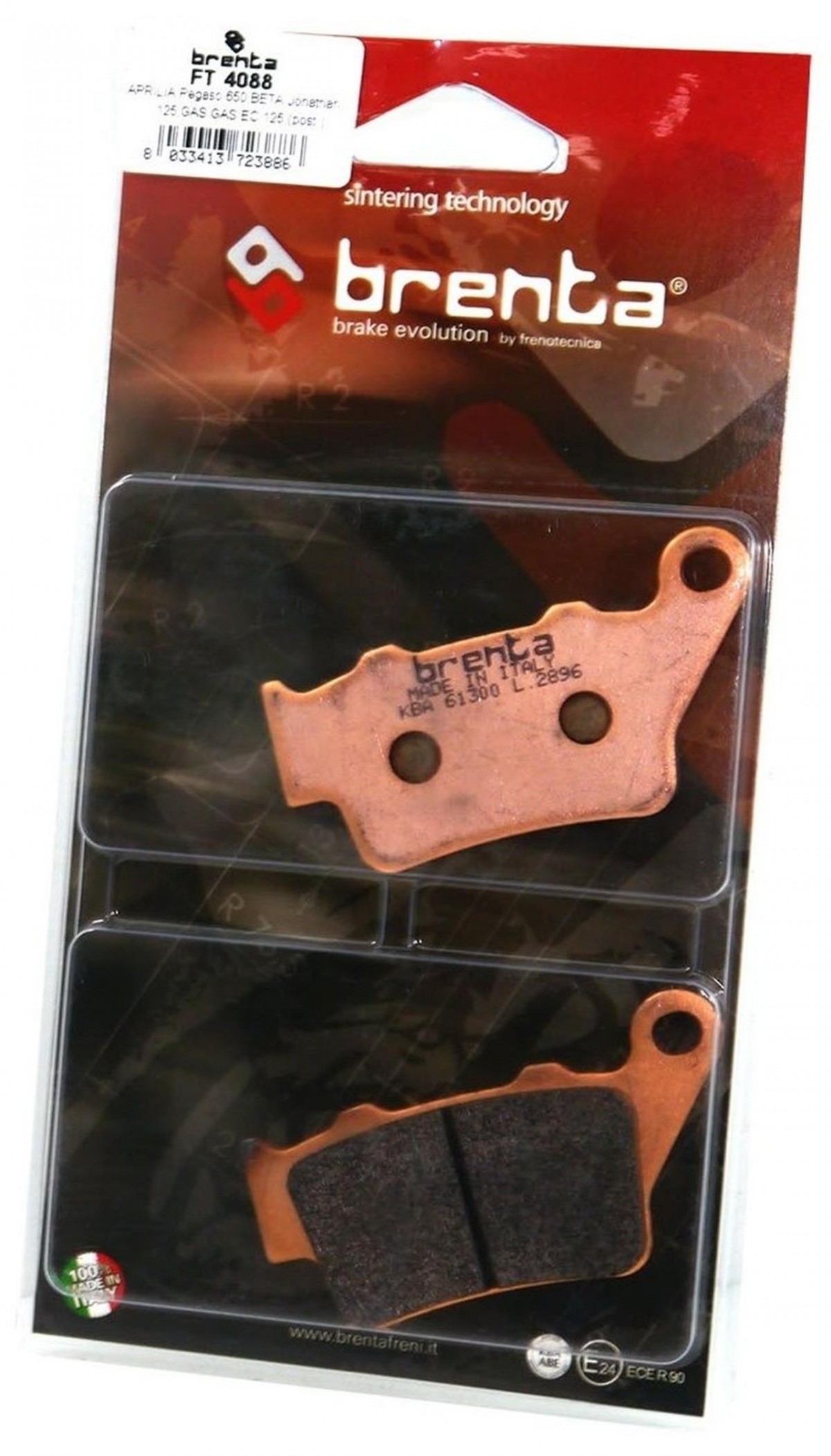 Ducatı  Paul Smart 1000cc 2005-2008 Arka Fren Balatası Brenta Sinter Metal