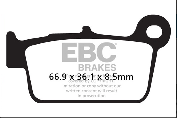 Ebc Fren Balatası Carbon Fa367/2tt Yamaha Wr250 2003-2018 187