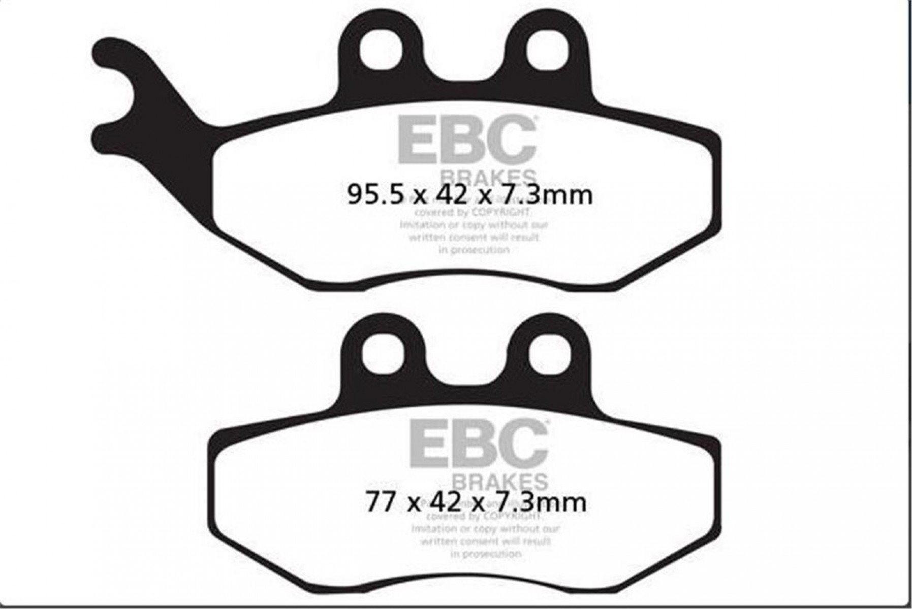 Ebc Fren Balatası Carbon Sfac194 Pıaggıo Vespa Grımeca Calıper Yamaha Xt125x